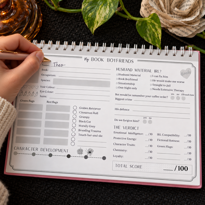 Reading Journal Books are Life Blush Garden