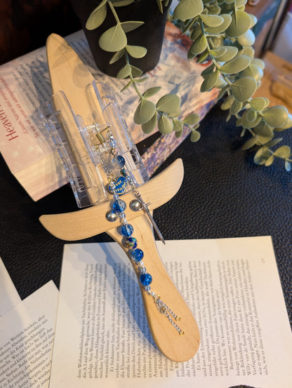 Booklover Hair Clip mit Charms und Perlen