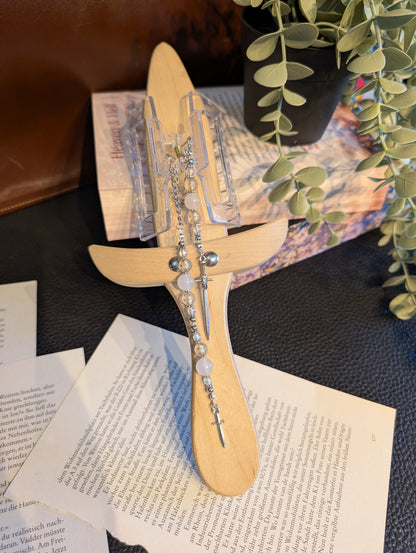 Booklover Hair Clip mit Charms und Perlen