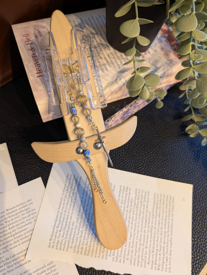 Booklover Hair Clip mit Charms und Perlen