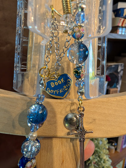 Booklover Hair Clip mit Charms und Perlen
